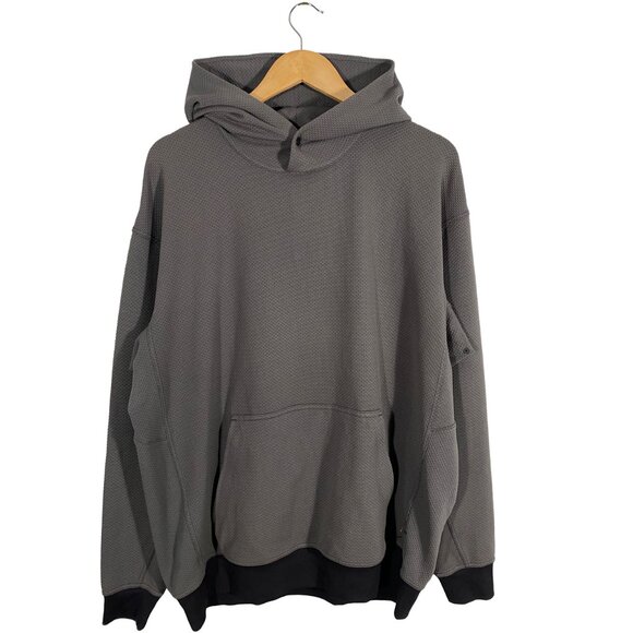 Lululemon Shift Stitch Pullover Hoodie Gray / Black mens size Large - Picture 1 of 7